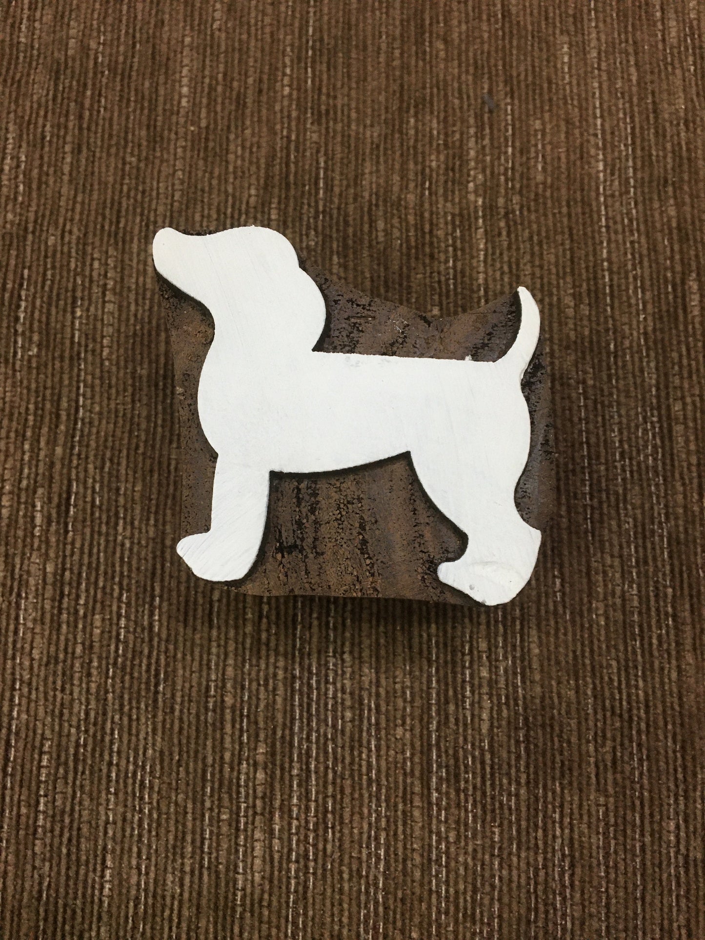 Indian Wooden Printing Block – Doggy, pottery stamp ceramic mould scrapbooking tjap batik printing floral carved stamps.