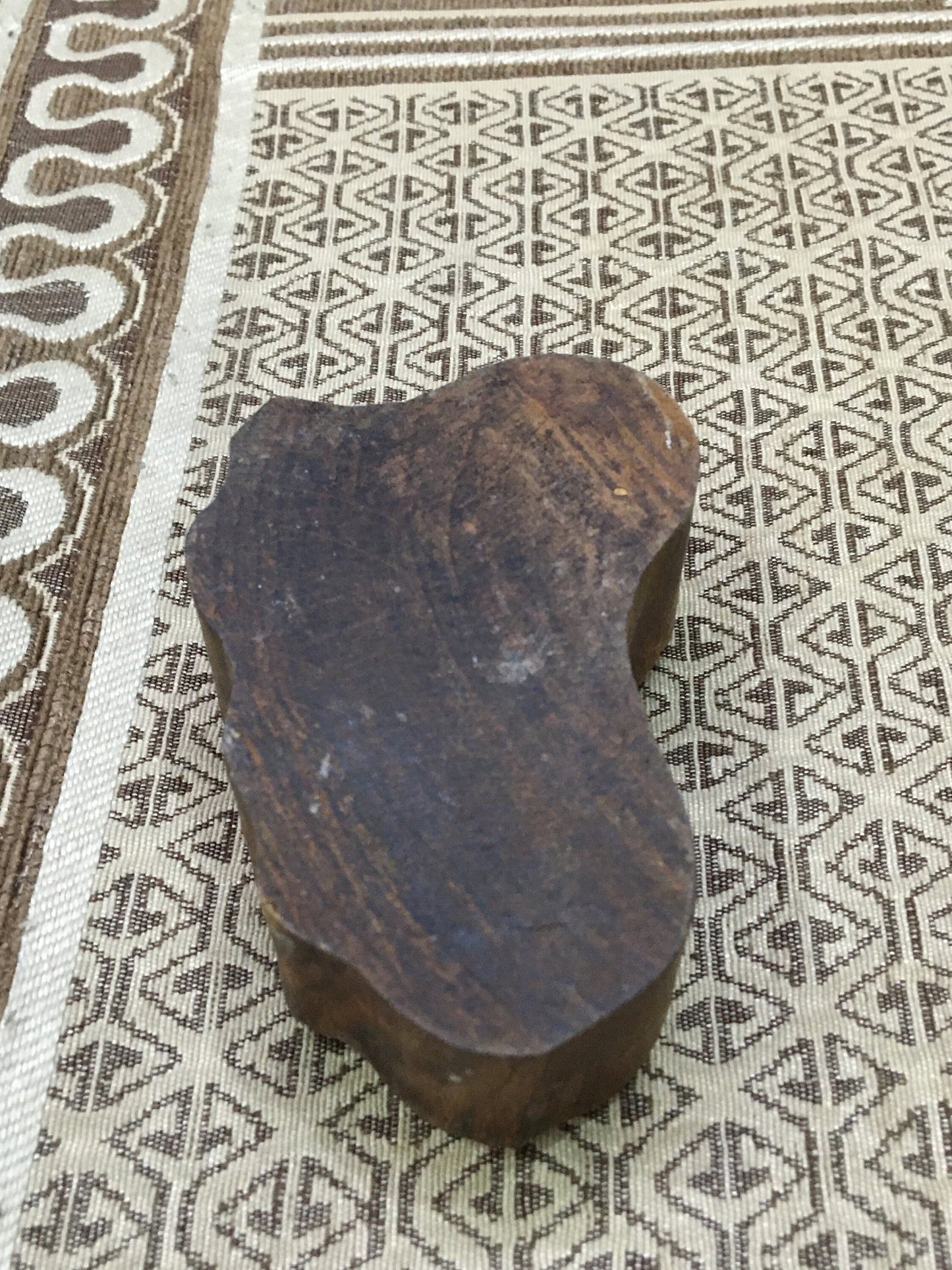 Timeless Wheels: Indian Wooden Printing Block - Intricate Bicycle Design, pottery stamp tjap batik printing floral carved stamps.