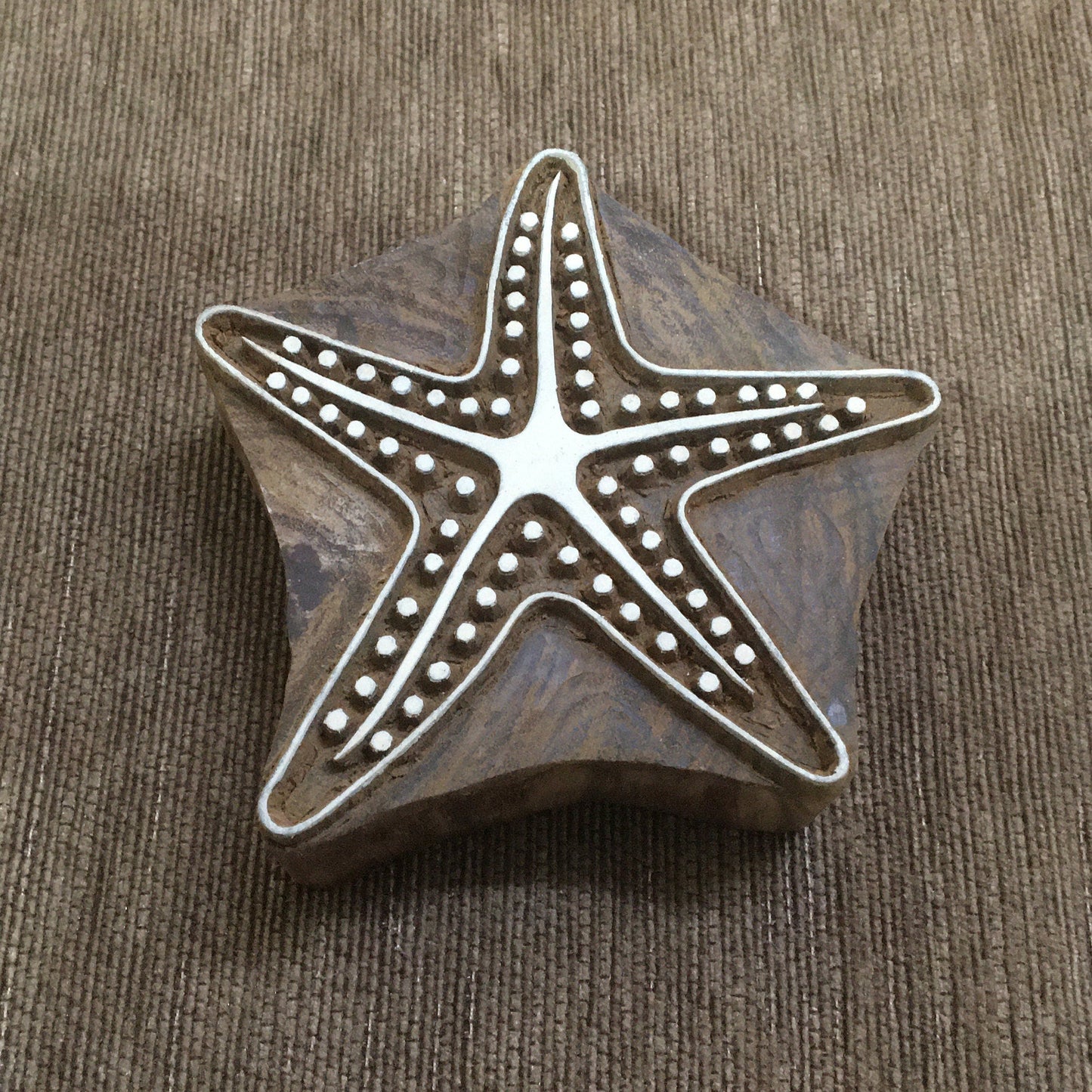 Starfish Wooden Printing Block