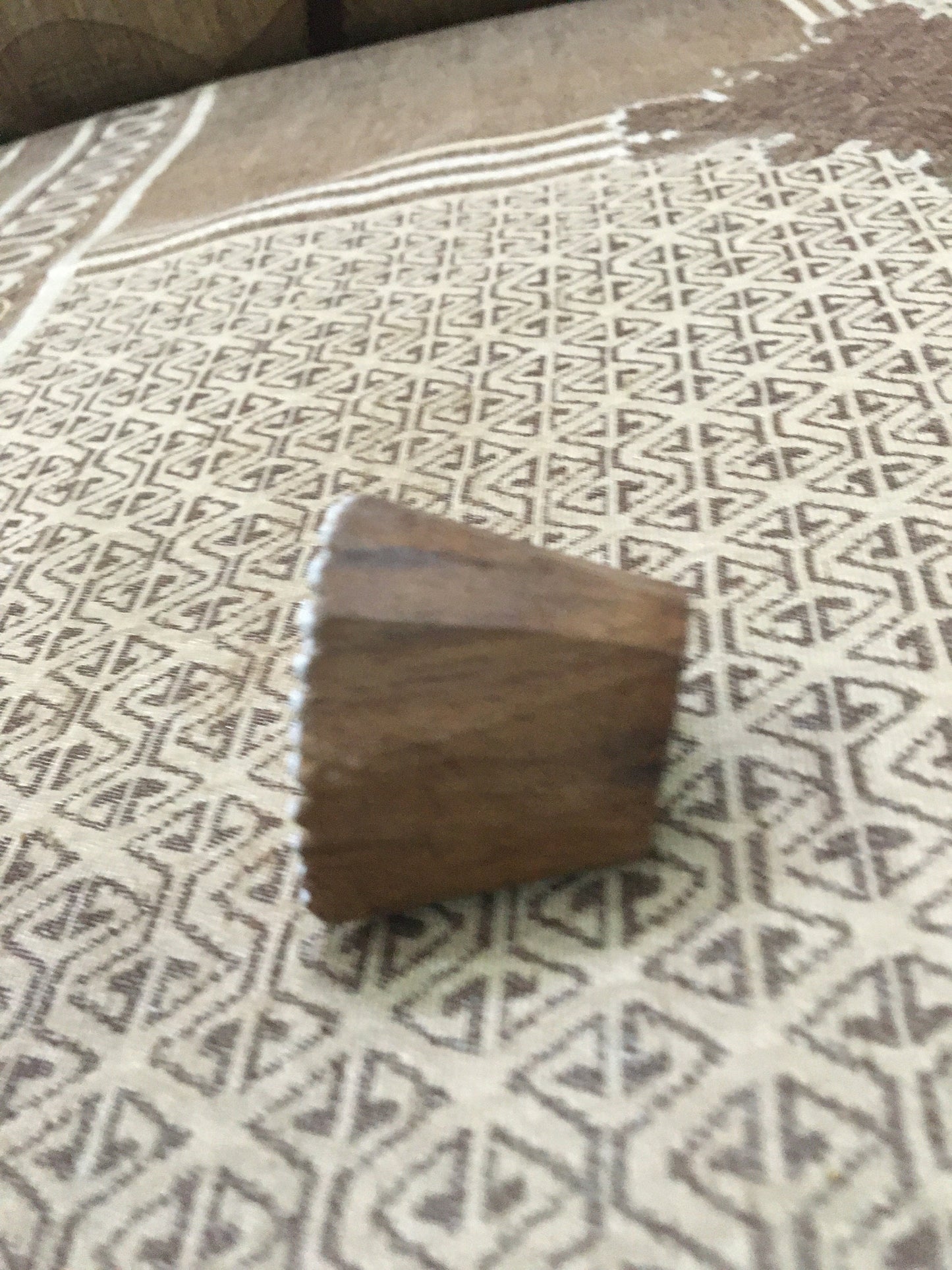 Indian Artistic Handicraft Item wooden Printing Dotty Heart Stamp, hand carved Indian wood printing block; textile stamp; pottery stamp,