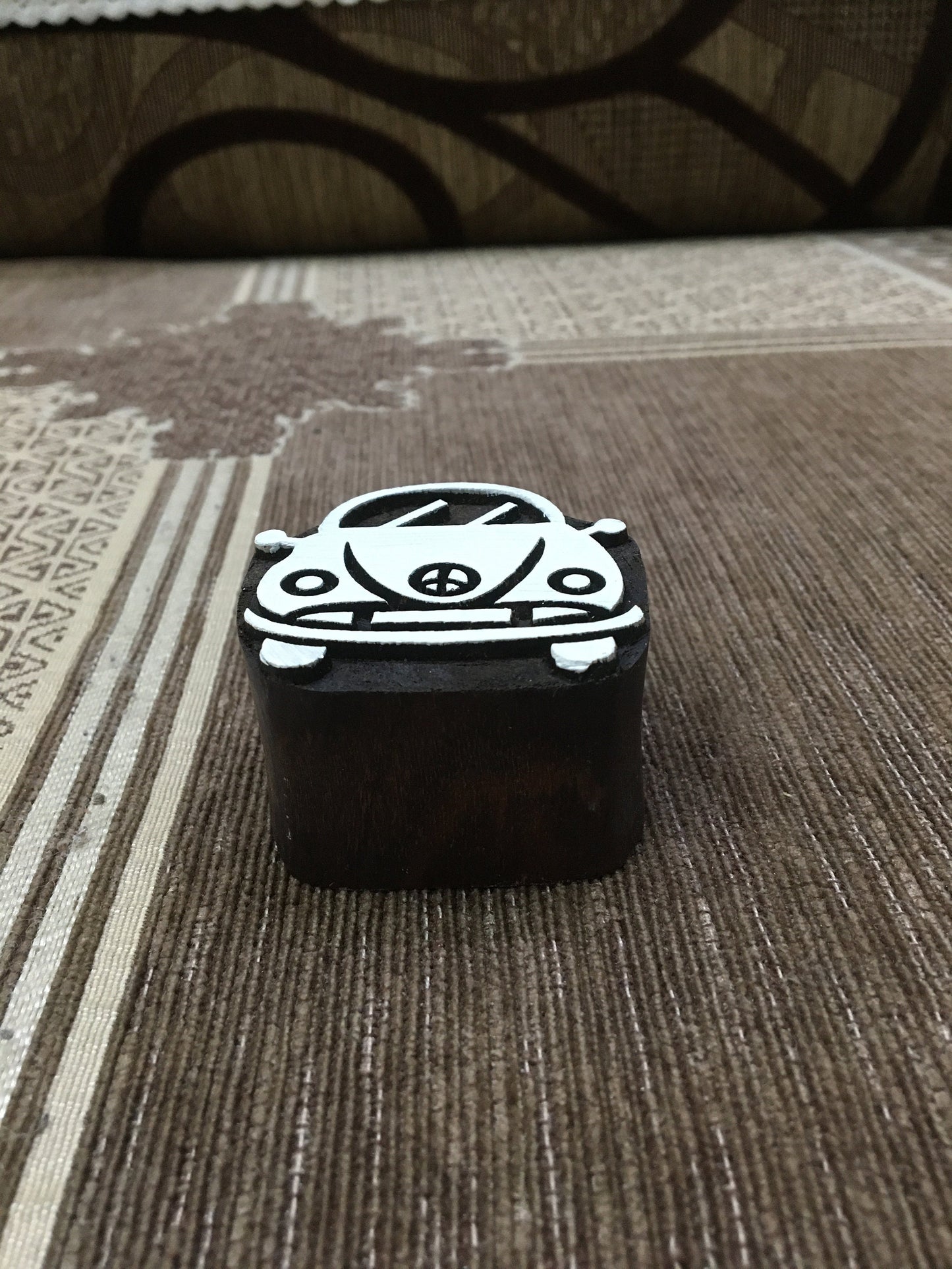 Indian Wooden Printing Block – Beatle, pottery stamp ceramic mould scrapbooking tjap batik printing floral carved stamps.