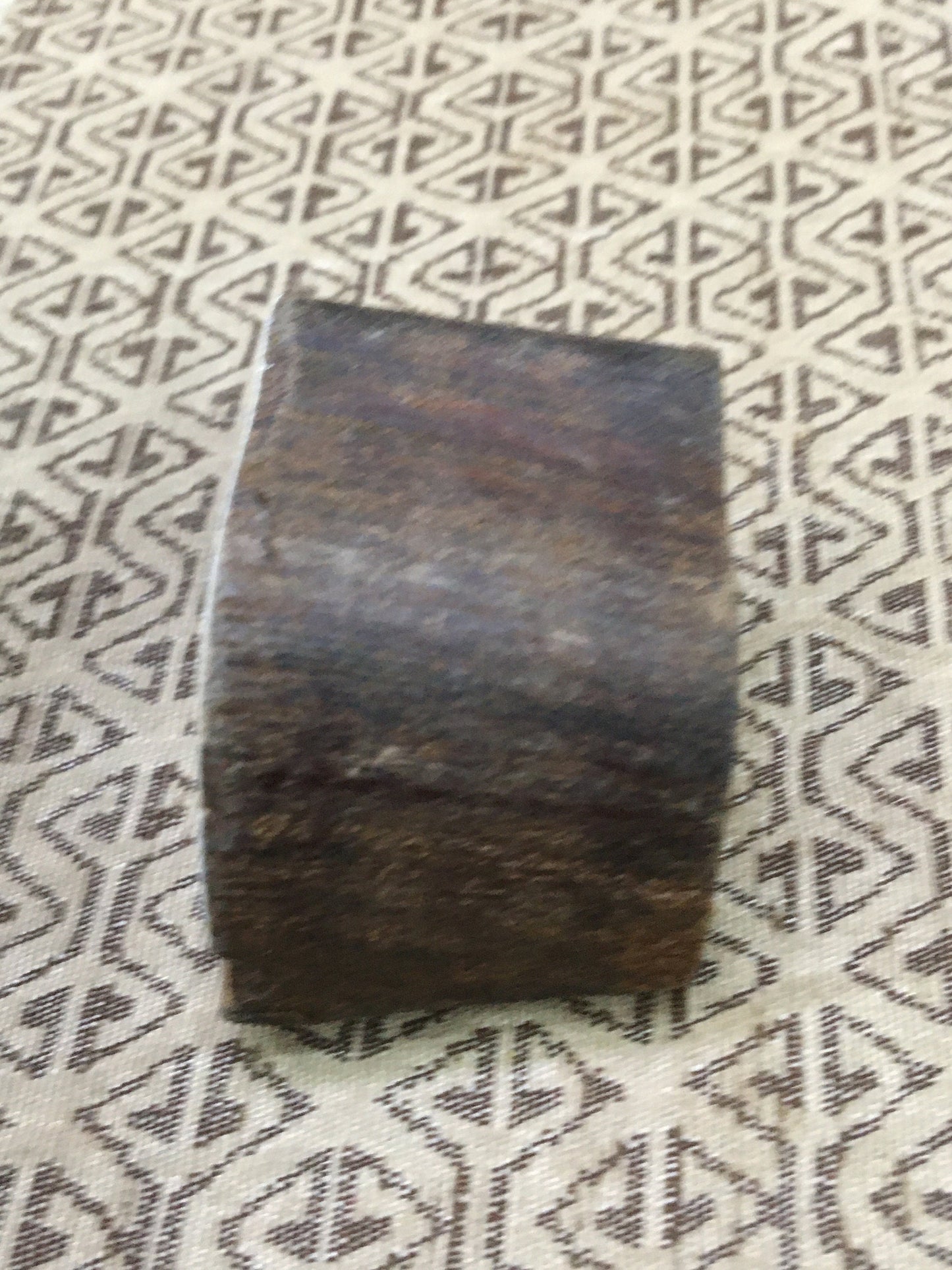 Smart Elephant, hand carved Indian wood printing block; textile stamp; pottery stamp,