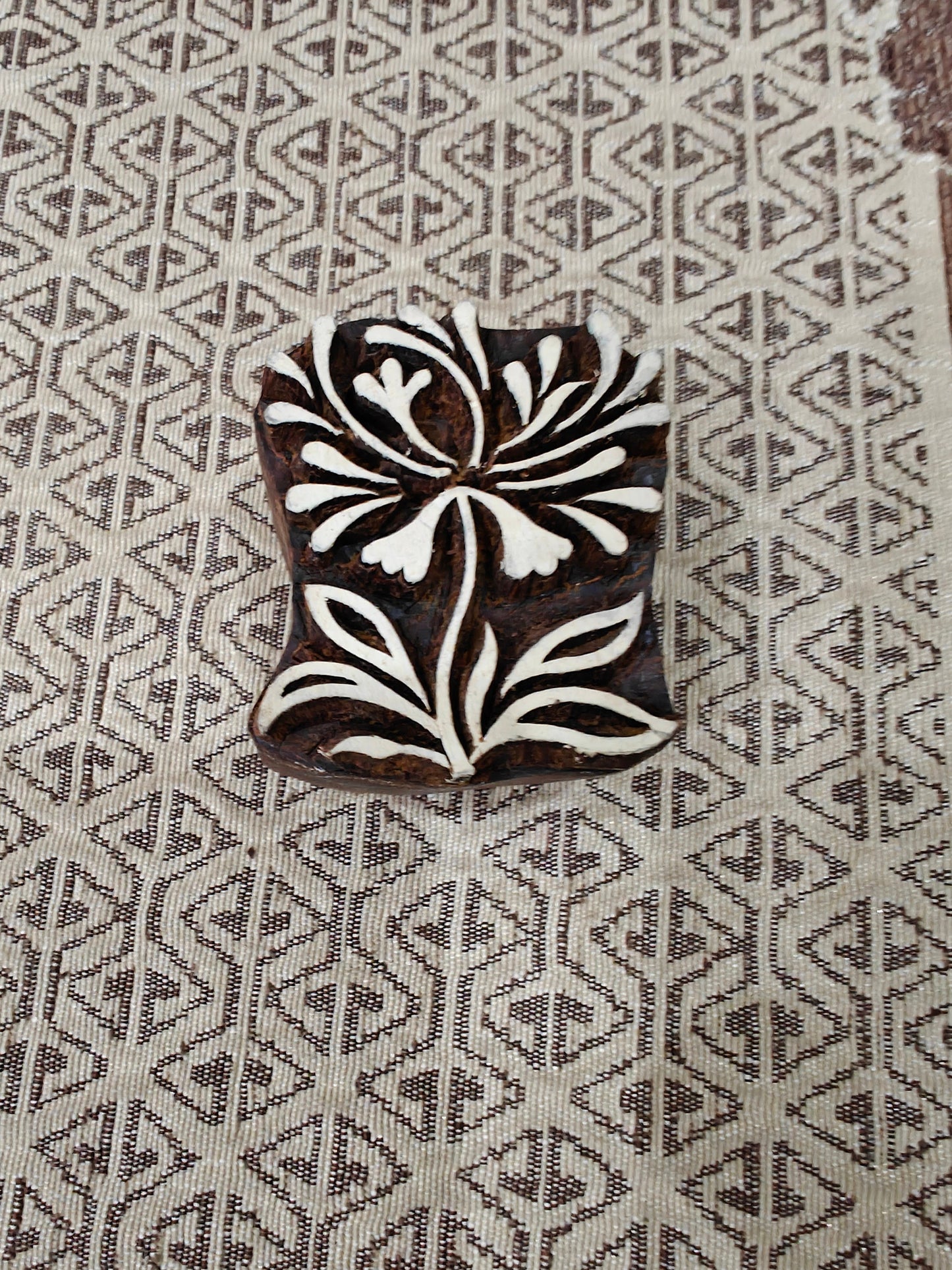 Floral Buds pottery stamp ceramic mold scrapbooking tjap batik printing floral carved stamps.