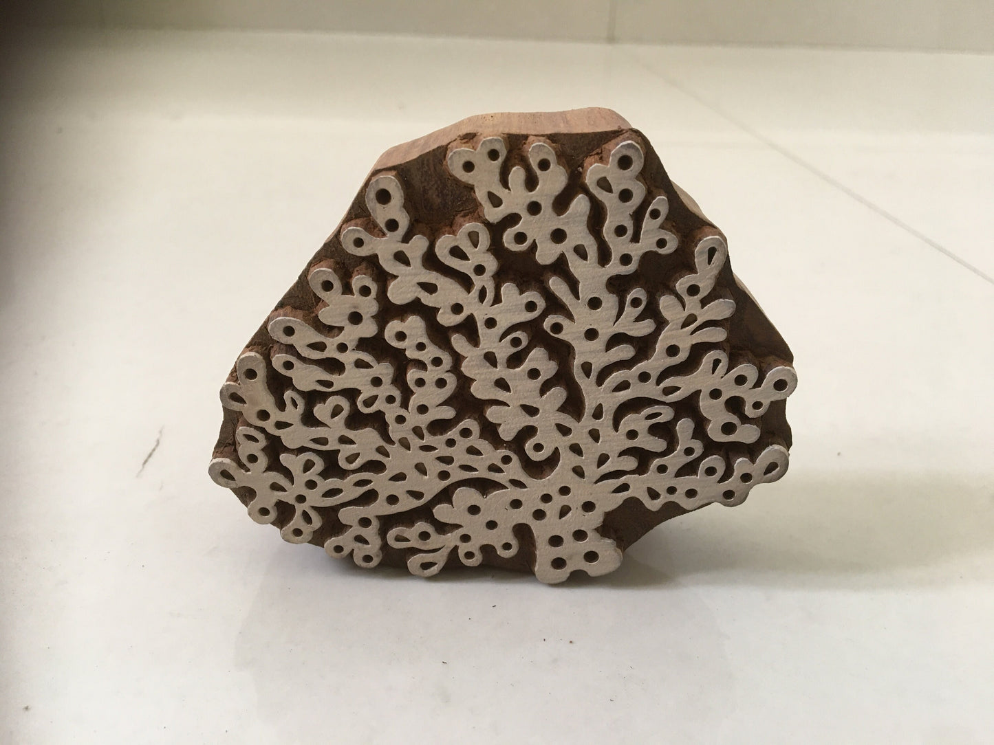 Wooden Carved Stamp , seaweed stamp ; pottery stamp; textile stamp; Indian print block; clay stamp.