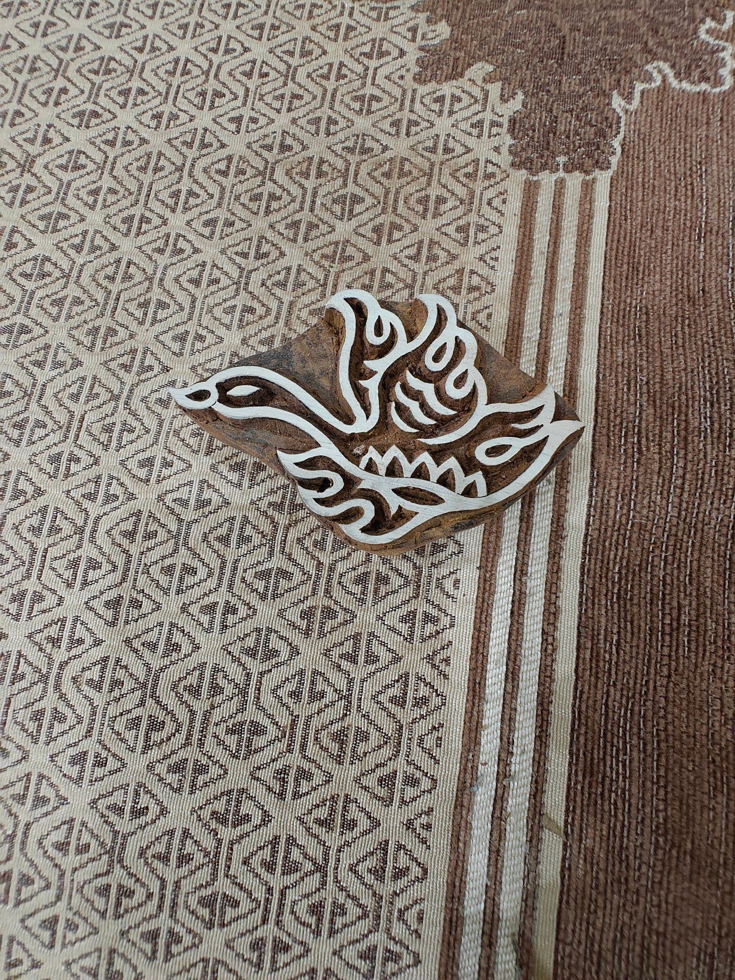 Flying Swan pottery stamp ceramic mold scrapbooking tjap batik printing floral carved stamps.