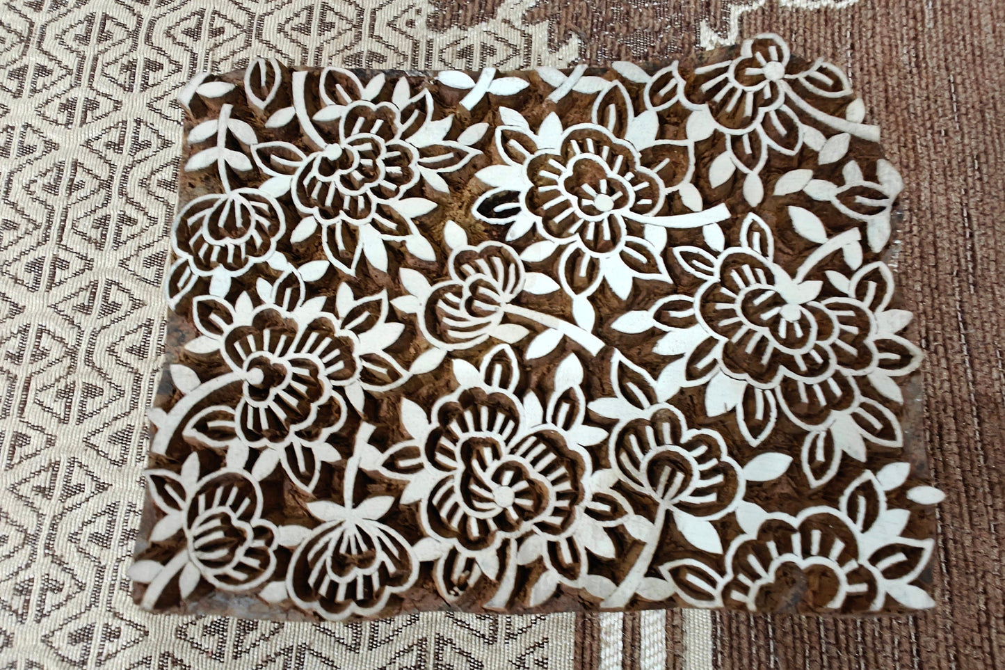 Floral Repeat Pattern Indische Stempel