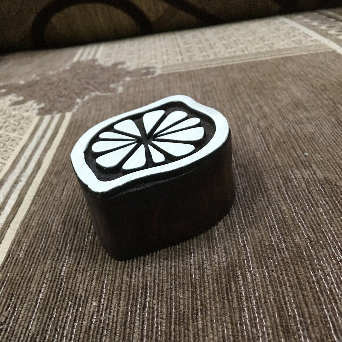 Lime Piece Wooden Printing Block Stamp