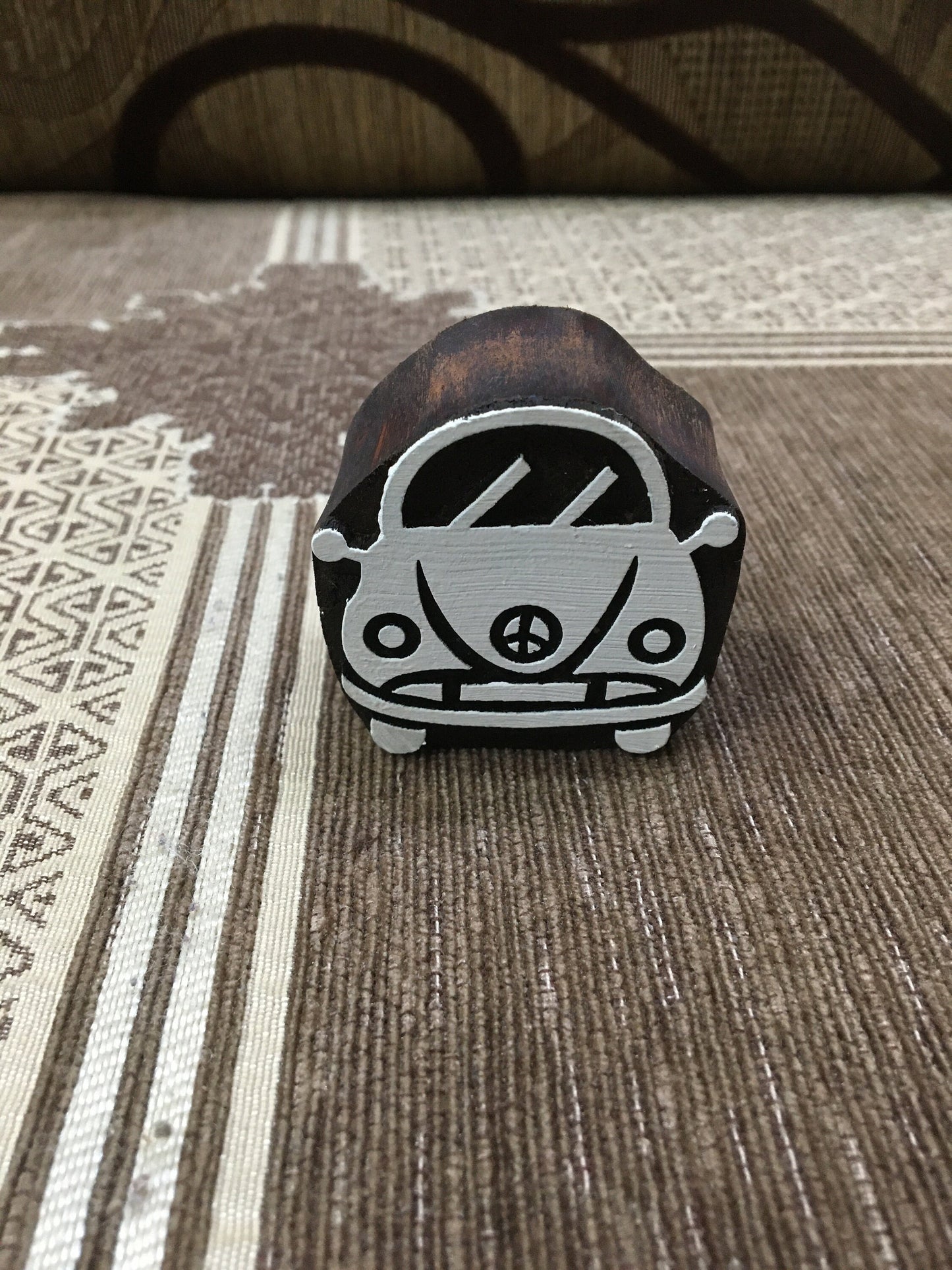 Indian Wooden Printing Block – Beatle, pottery stamp ceramic mould scrapbooking tjap batik printing floral carved stamps.
