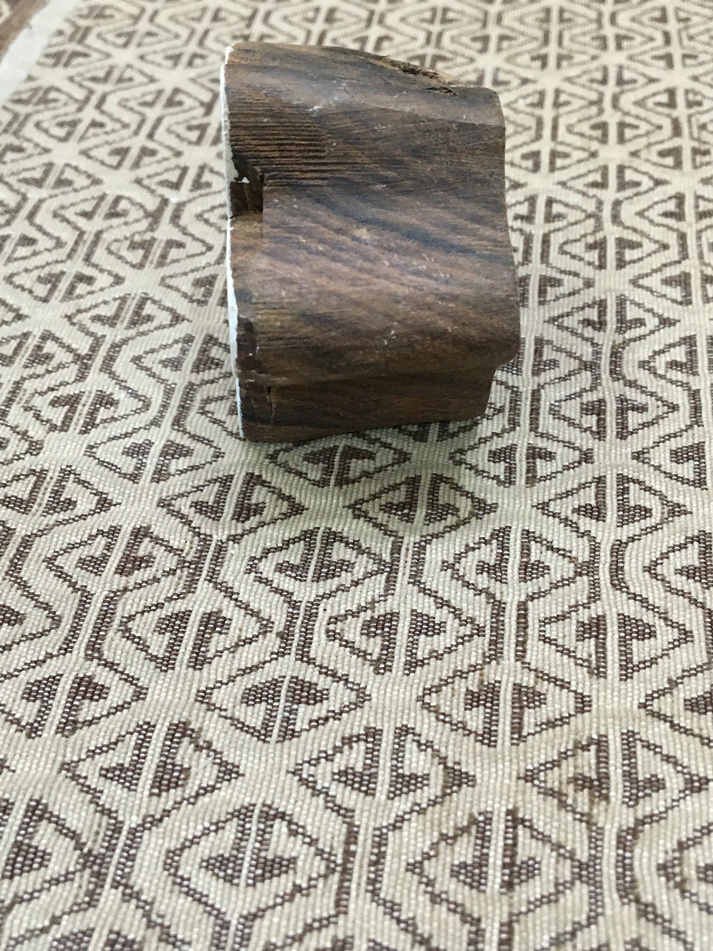 Blossoming Elegance: Exquisite Flower Design, hand carved Indian wood printing block; textile stamp; pottery stamp,