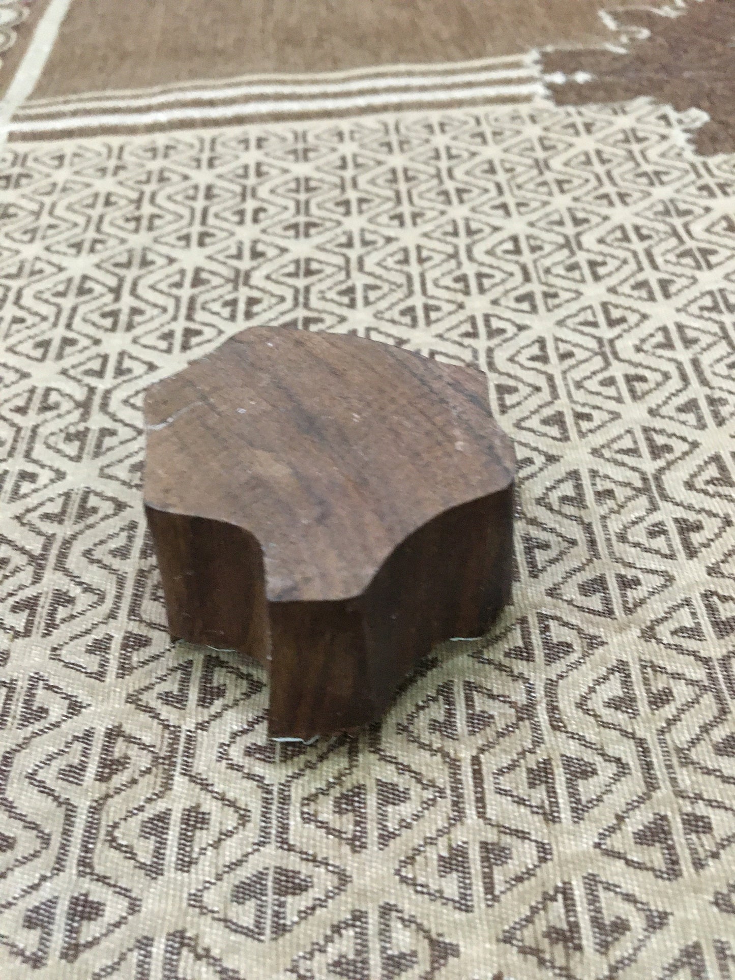 Dancing Monkey, hand carved Indian wood printing block; textile stamp; pottery stamp,