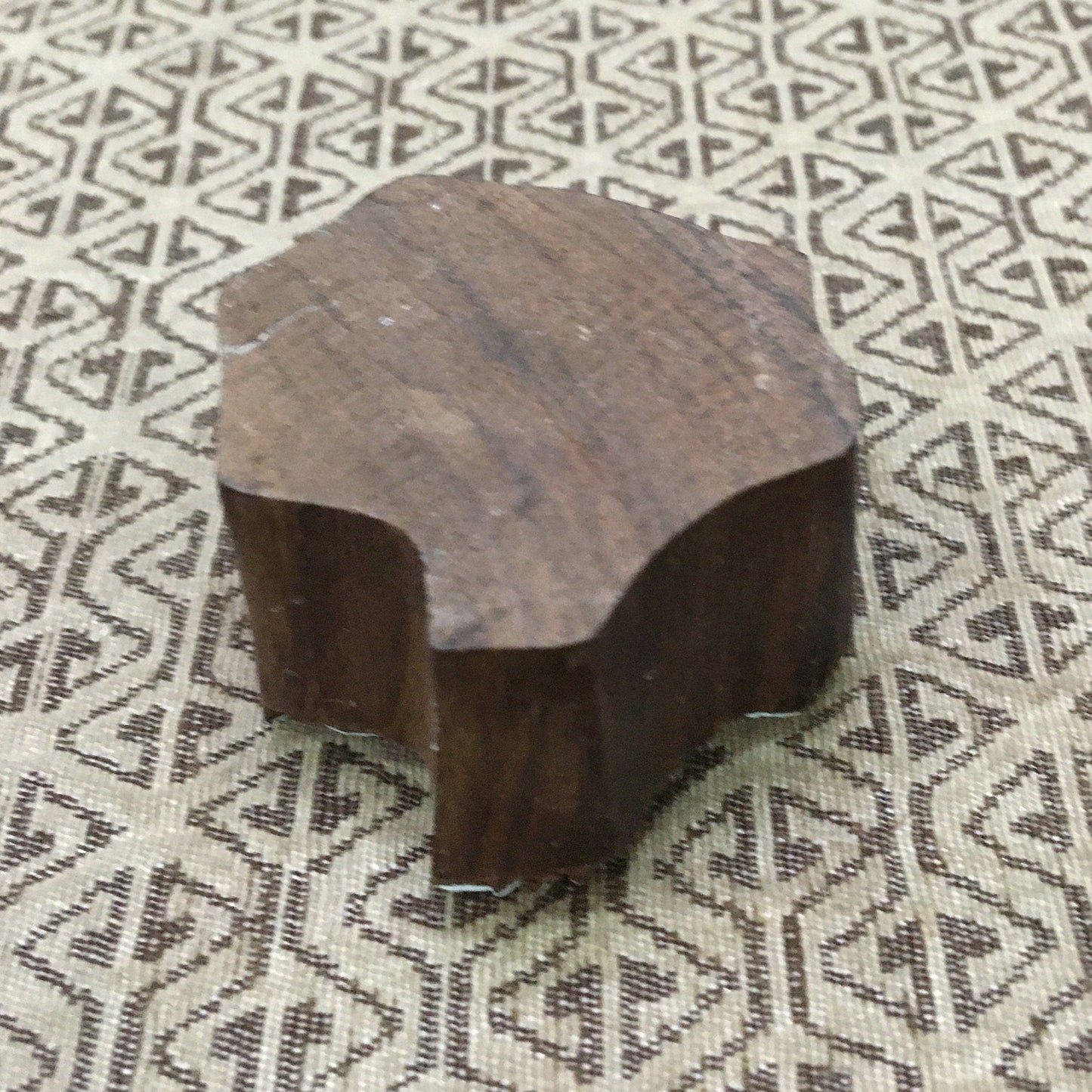 Dancing Monkey, hand carved Indian wood printing block