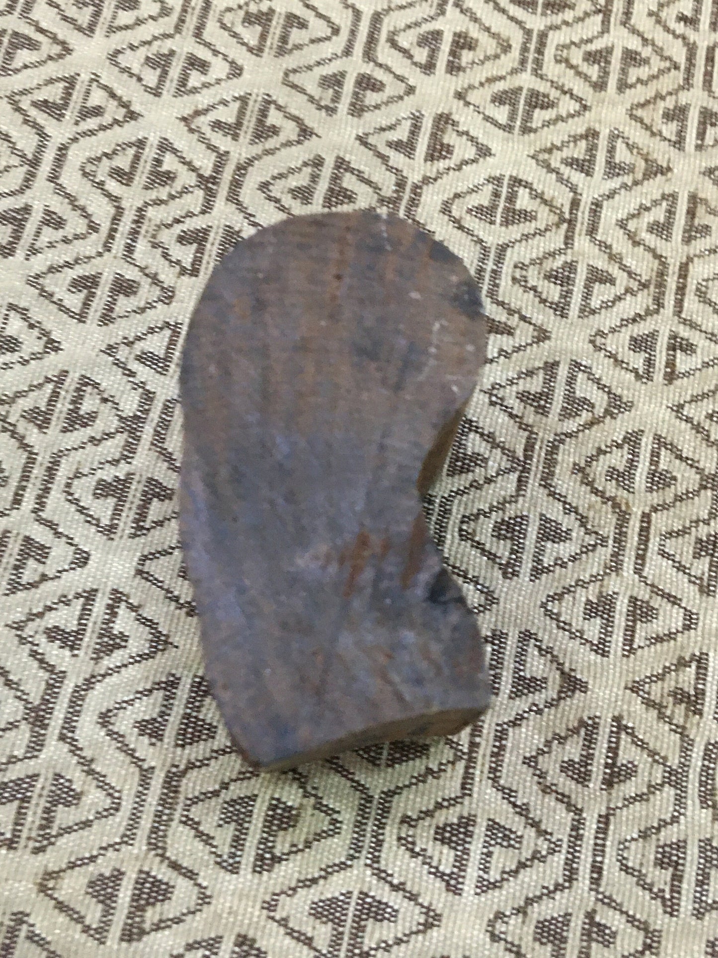 Single Seedhead , hand carved Indian wood printing block; textile stamp; pottery stamp,