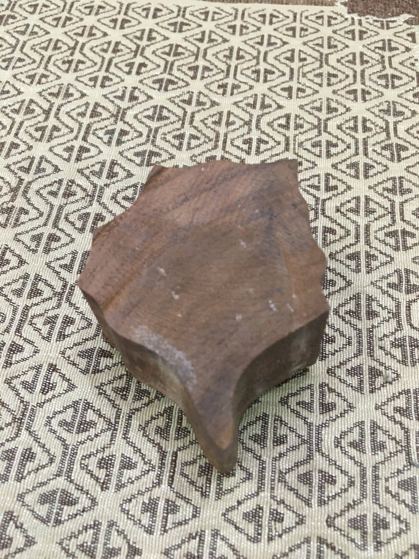 Indian Leaf Bunch Wooden Printing Block Stamp: Nature's Grace in Indian Artistry, hand carved Indian block; textile stamp; pottery stamp,