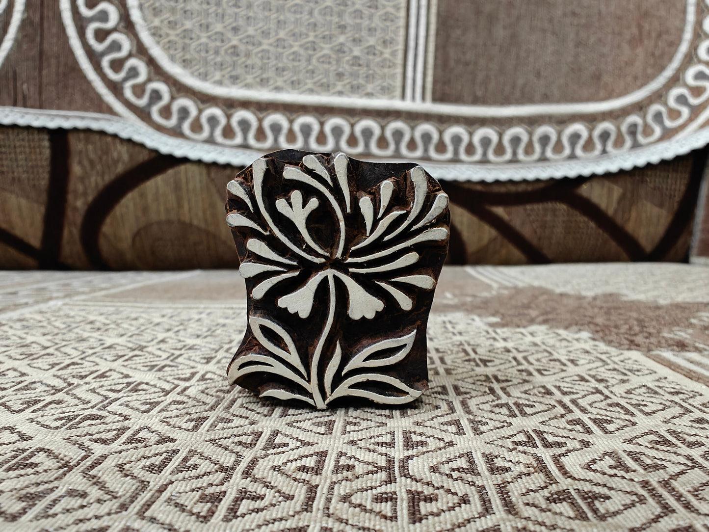 Floral Buds pottery stamp ceramic mold scrapbooking tjap batik printing floral carved stamps.