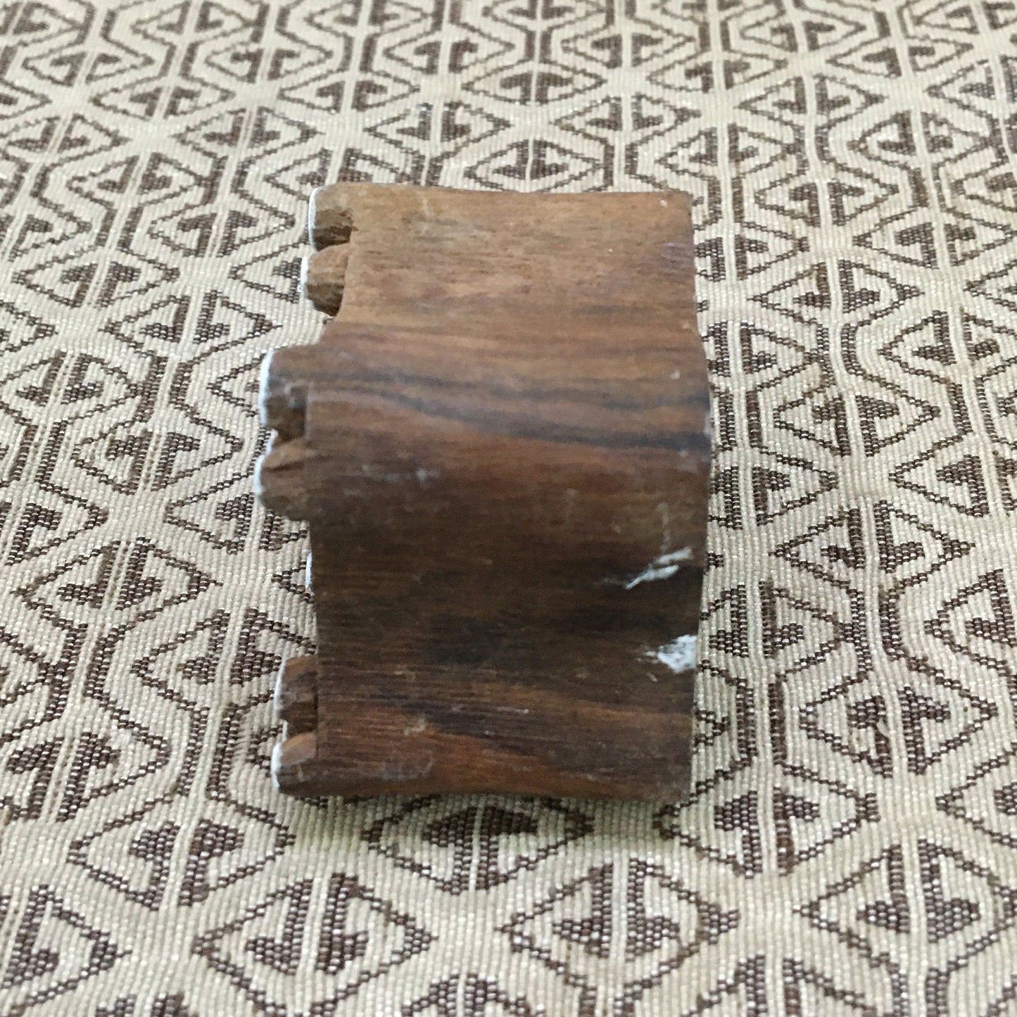 Walking Pair of Paws, hand carved Indian wood printing block; textile stamp; pottery stamp,