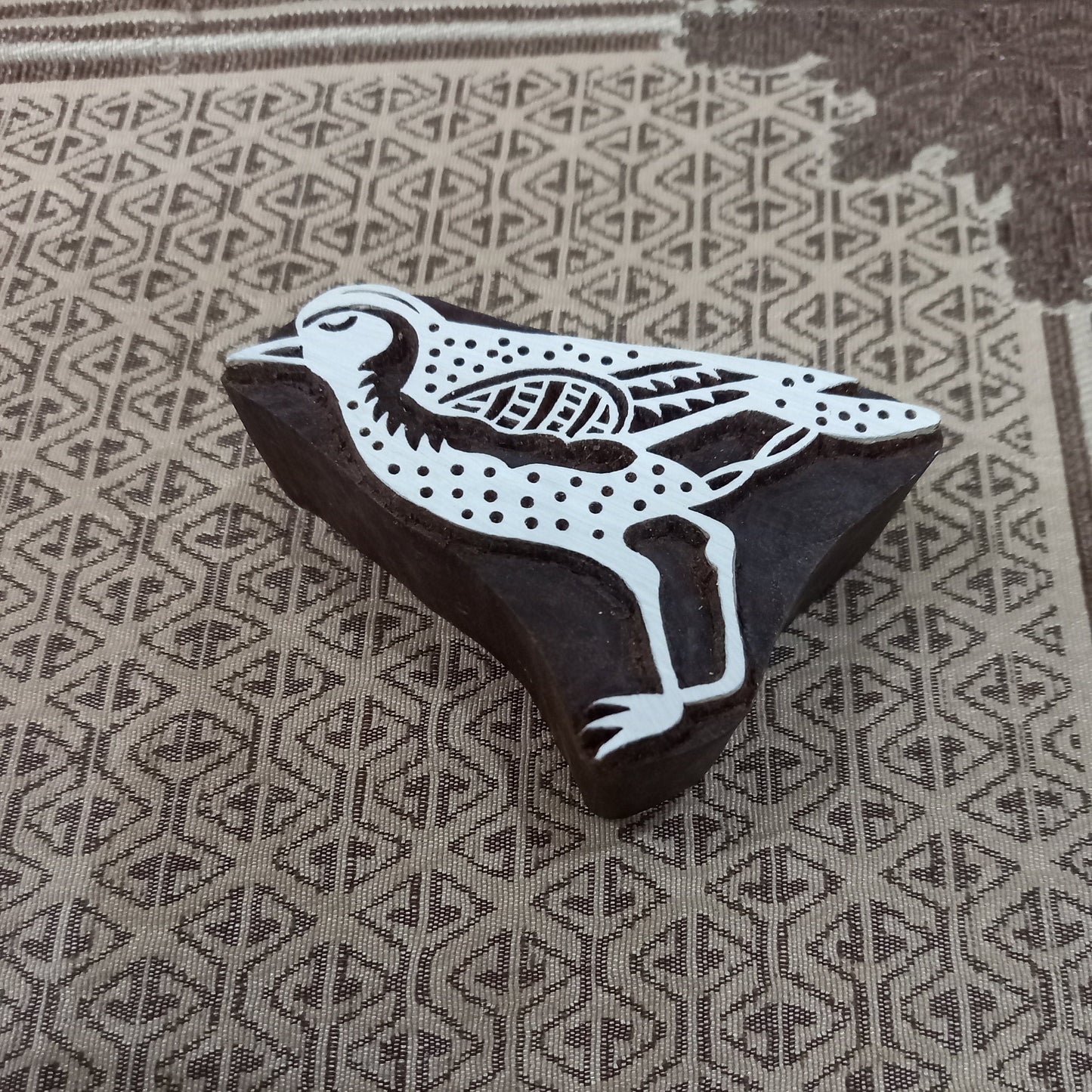 Nightingale Bird Pottery Stamp