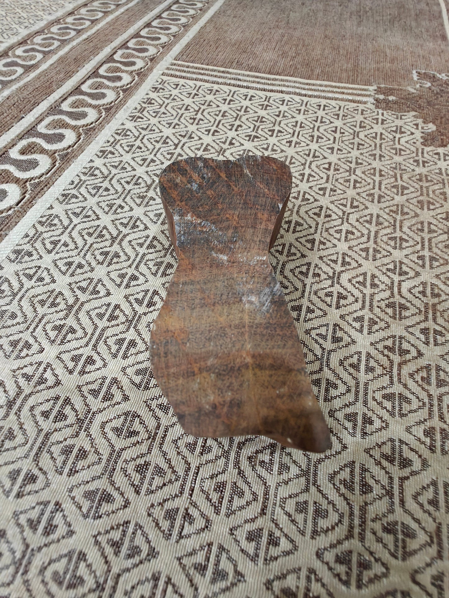 Indian Wooden Printing Block - Hanging Cat On An Heart Balloon