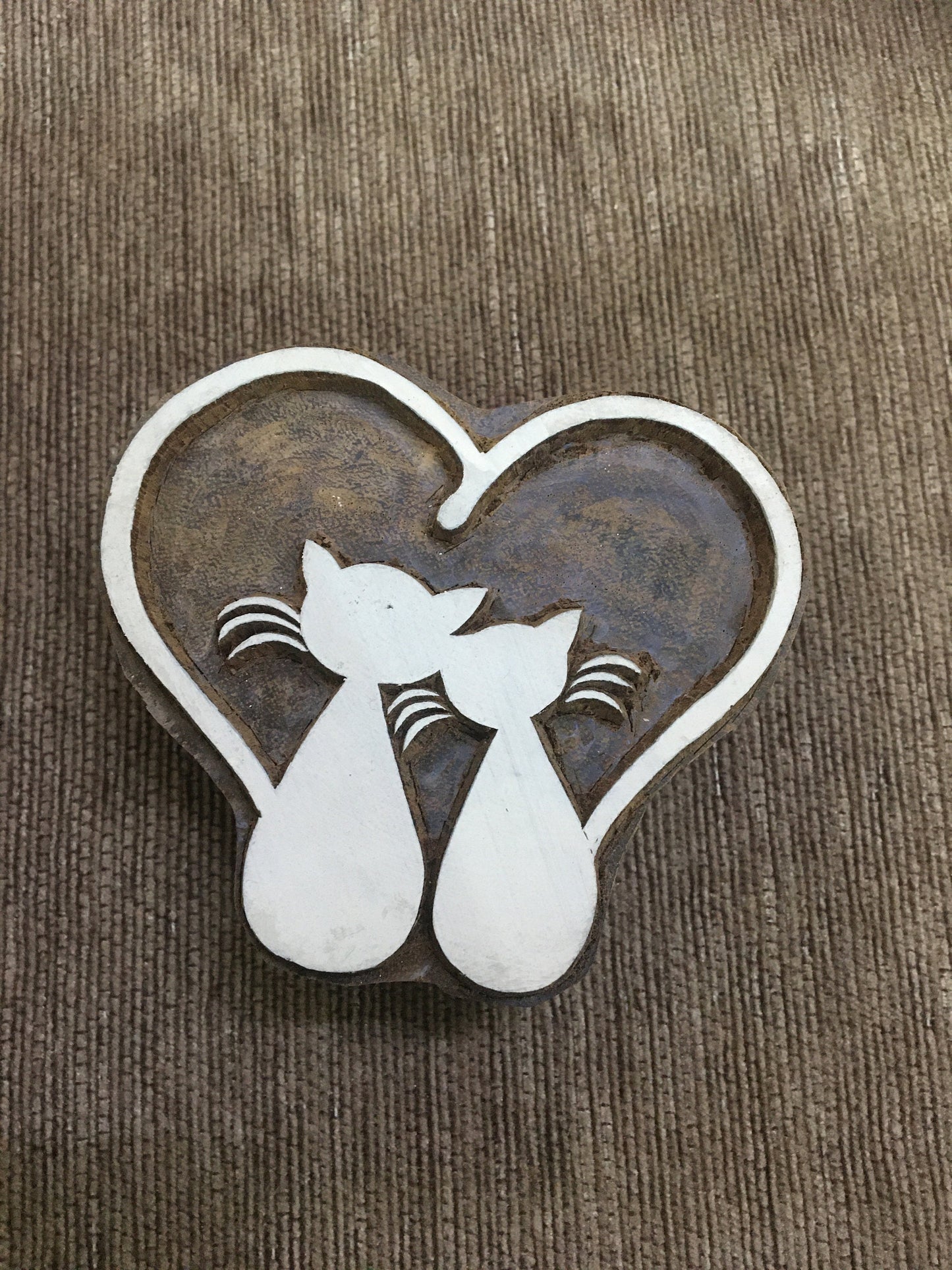 loving cats, pottery stamp ceramic mould scrapbooking tjap batik printing floral carved stamps.