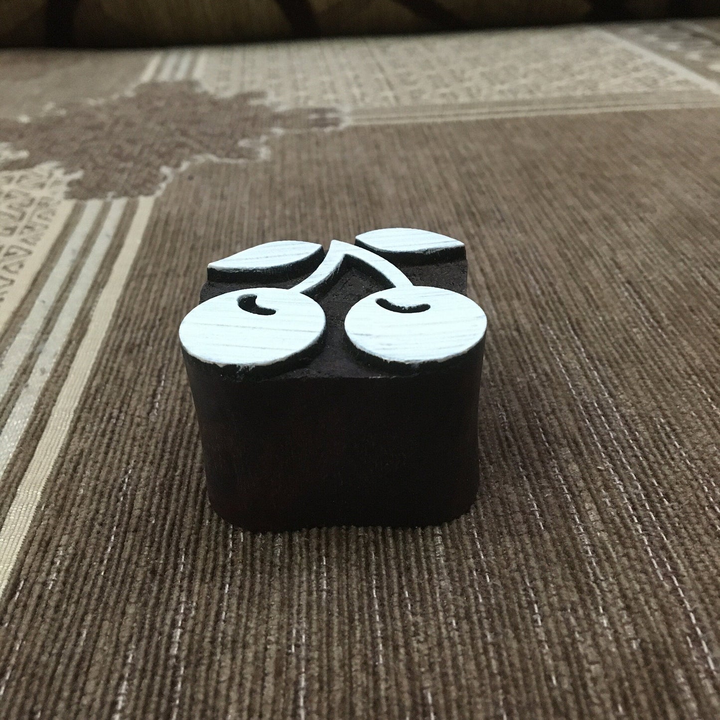 Cherries Fruit Wooden Stamp