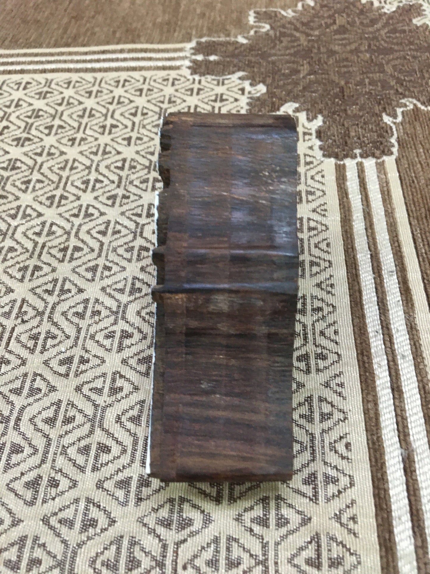Indian Botanical Floral Wooden Printing Block Stamp: Exquisite Artistry from the East, hand carved block; textile stamp; pottery stamp,