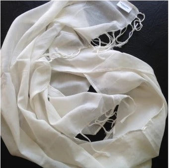 Organic Cotton Fringed Scarf