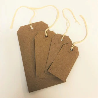 Pack of 10 Brown Recycled Gift Tags