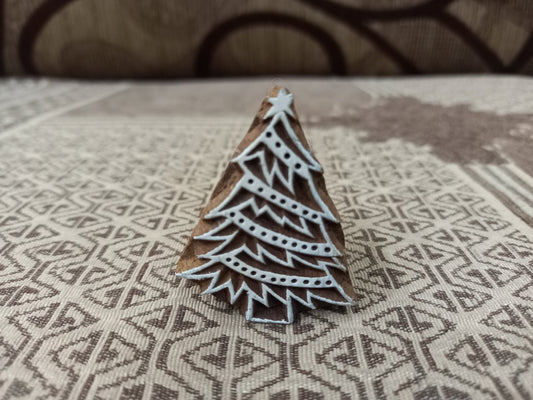 Oriental Christmas Tree 02 ,pottery stamp ceramic mold scrapbooking tjap batik printing floral carved stamps.