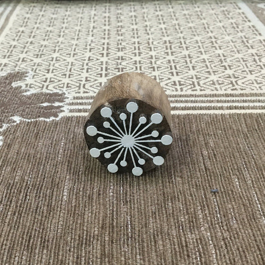 Christmas Bauble Wooden Carved Stamp Block