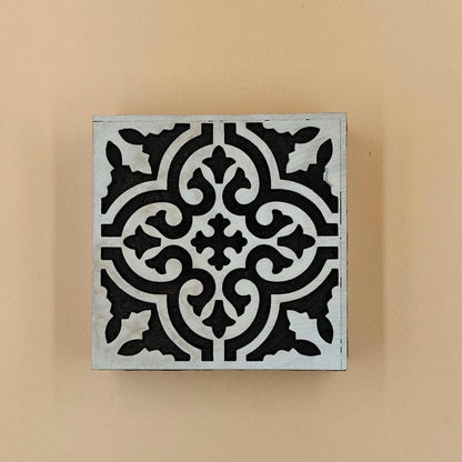Positive and Negative Moraccan Tile,pottery stamp ceramic mold scrapbooking tjap batik printing floral carved stamps.