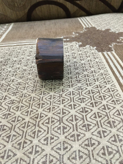 leaf, hand carved Indian wood printing block; textile stamp; pottery stamp,