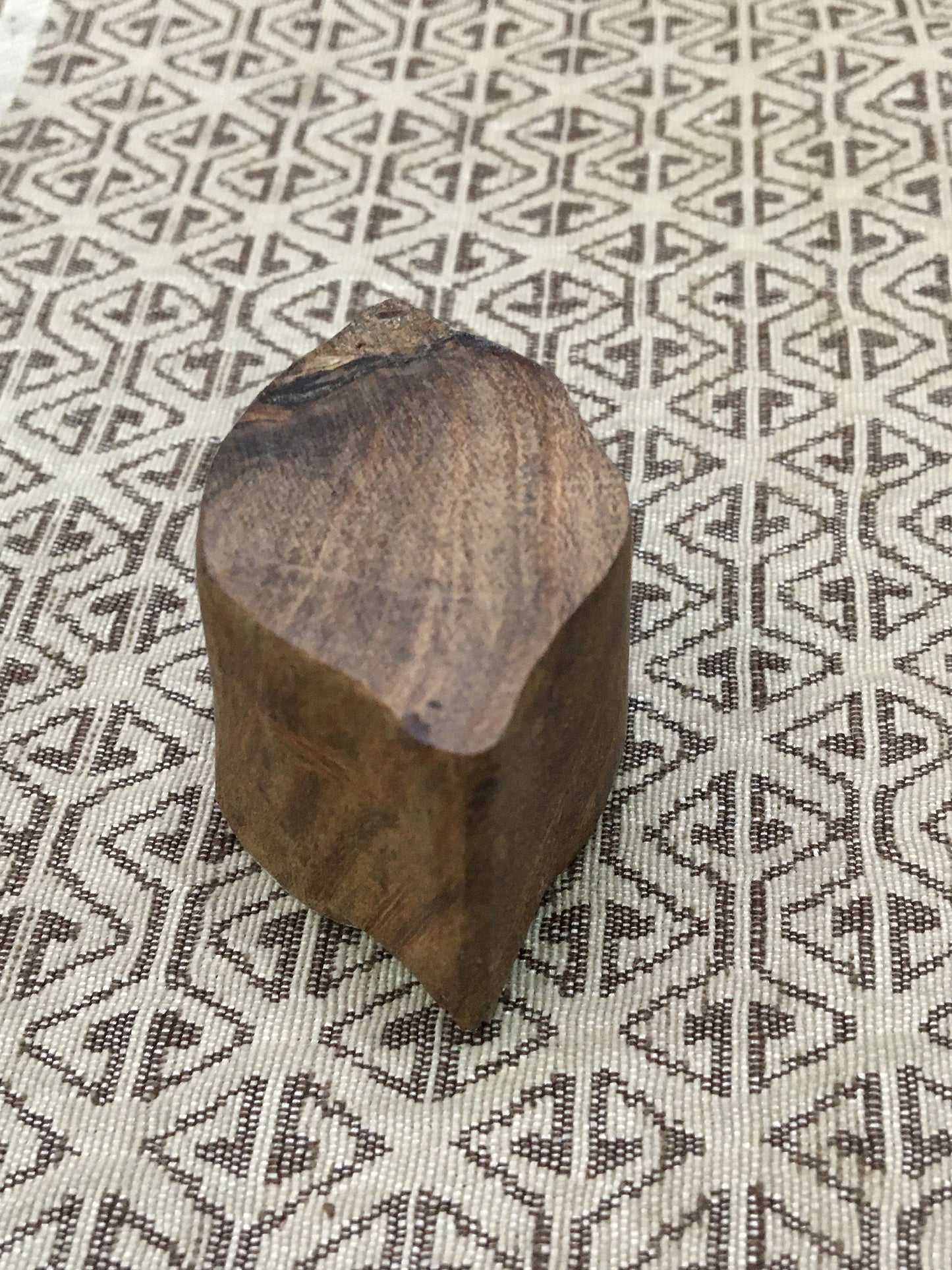 Nature's Grace: Indian Wooden Printing Block - Exquisite Leaf Design, hand carved Indian wood printing block; textile stamp; pottery stamp,