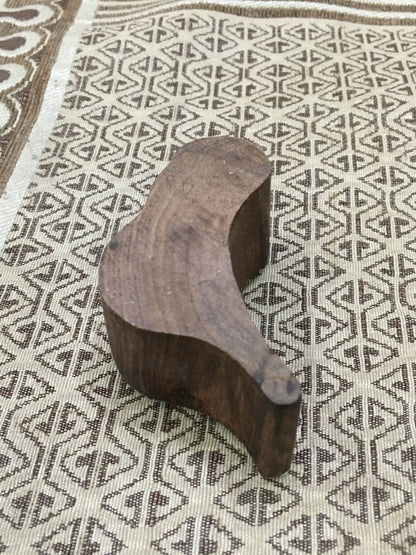Nature's Intricacy Revealed: Seed Head Indian Wooden Printing Block Stamps ,hand carved Indian block; textile stamp; pottery stamp,