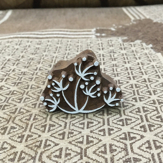 Mini Seed Head Cluster Wooden Stamp