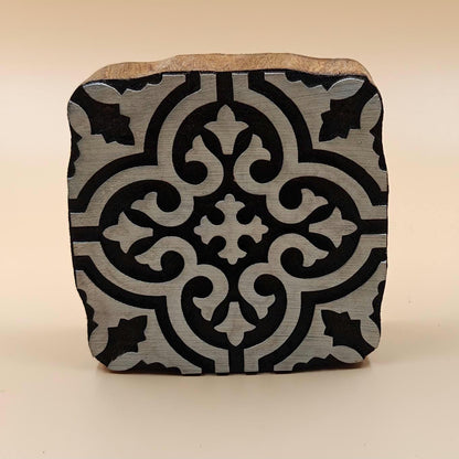 Positive and Negative Moraccan Tile,pottery stamp ceramic mold scrapbooking tjap batik printing floral carved stamps.