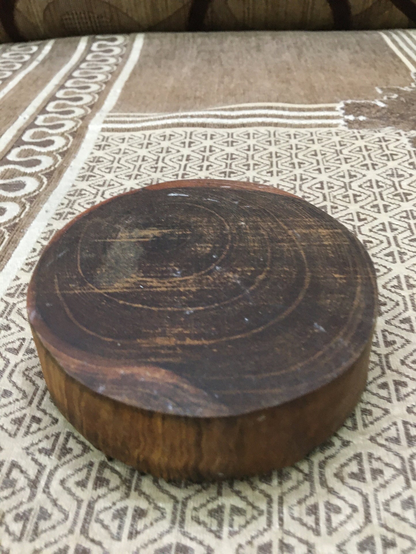 Mandala Tree, hand carved Indian wood printing block; textile stamp; pottery stamp,