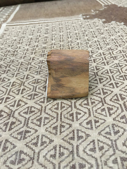 Star poppy Seed Head, hand carved Indian wood printing block; textile stamp; pottery stamp,