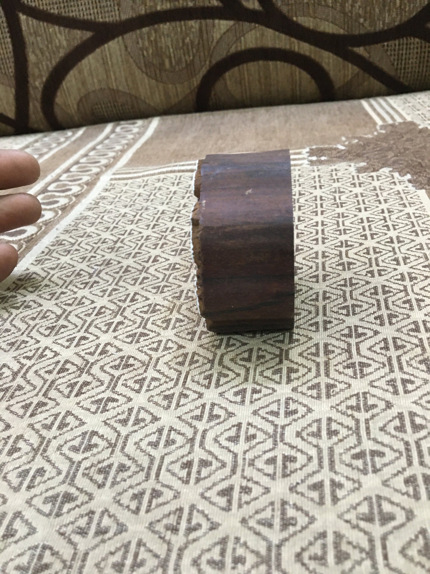 Paisely Mandala , hand carved Indian wood printing block; textile stamp; pottery stamp,