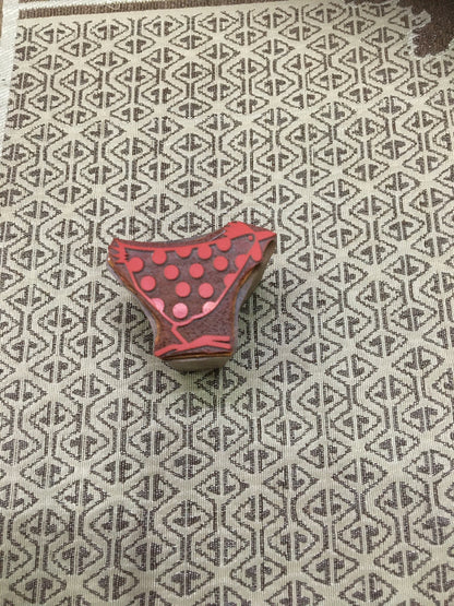Funky Chickens Indian Artistic Handicraft Items Rubber Printing Block,Tjaps,Batik stamps,pottery stamps,clay stamps,Indian Mounted stamps,