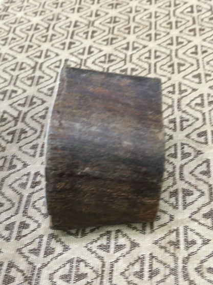 Smart Elephant, hand carved Indian wood printing block; textile stamp; pottery stamp,