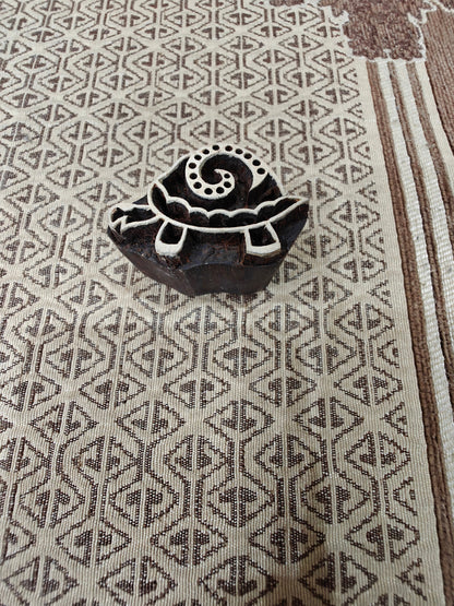 Mini Turtle pottery stamp ceramic mold scrapbooking tjap batik printing floral carved stamps.