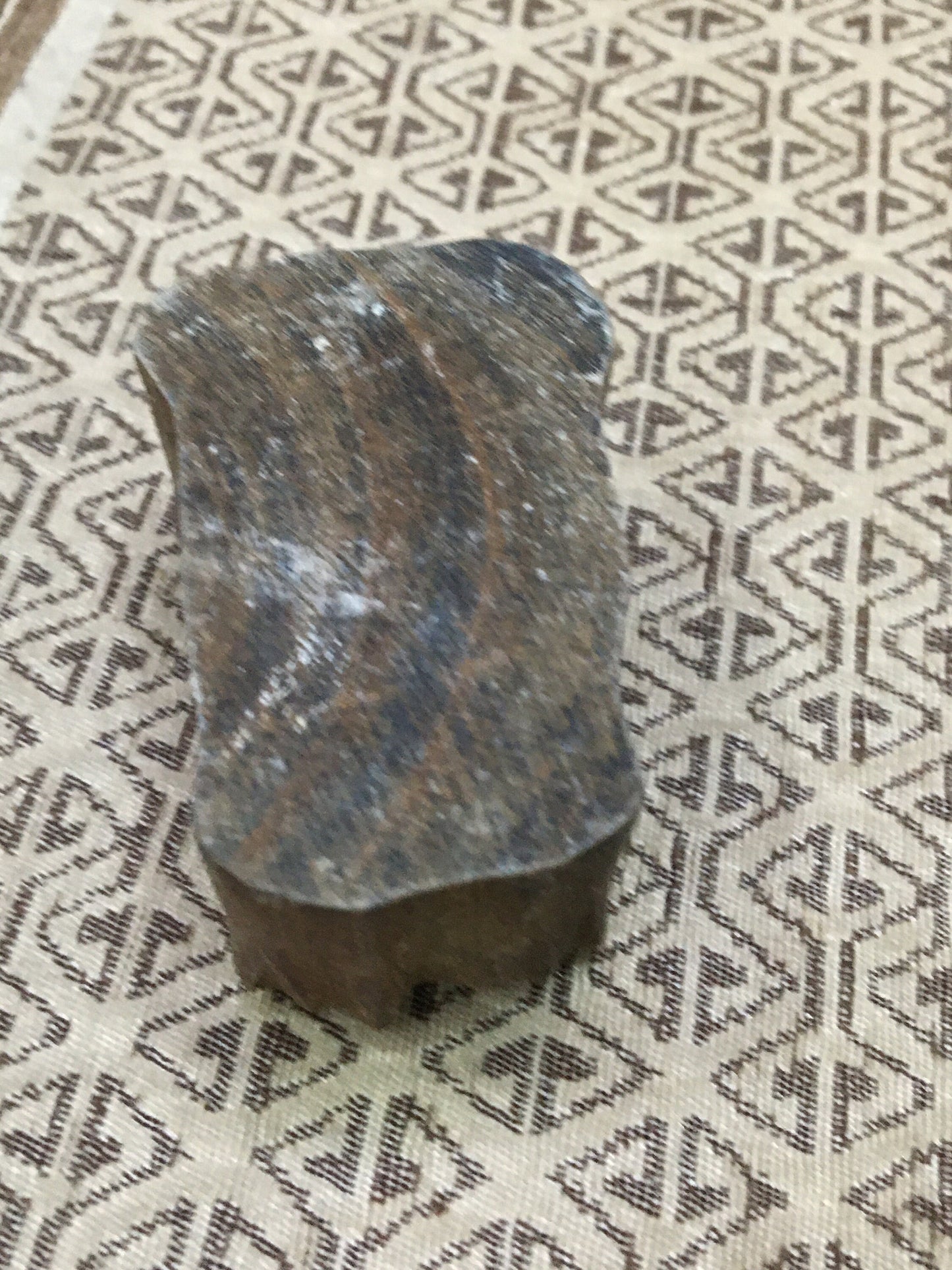 Medium Owl, hand carved Indian wood printing block; textile stamp; pottery stamp,