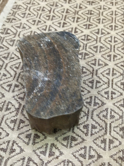 Medium Owl, hand carved Indian wood printing block; textile stamp; pottery stamp,