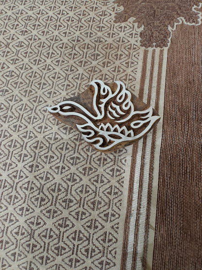 Flying Swan pottery stamp ceramic mold scrapbooking tjap batik printing floral carved stamps.