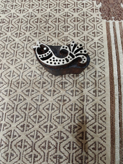 Jumping Fish 02 pottery stamp ceramic mold scrapbooking tjap batik printing floral carved stamps.