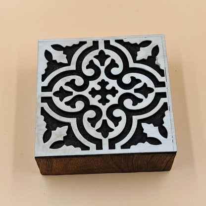 Positive and Negative Moraccan Tile,pottery stamp ceramic mold scrapbooking tjap batik printing floral carved stamps.