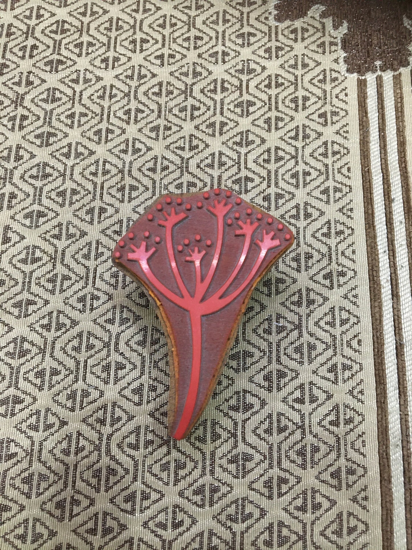 Hares and Seed Heads Stamp Block Set, hand carved Indian wood mounted rubber printing block; textile stamp; pottery stamp,