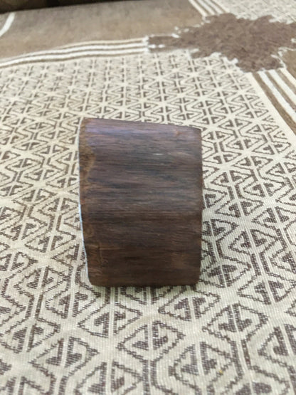 Mushroom Head, hand carved Indian wood printing block; textile stamp; pottery stamp,