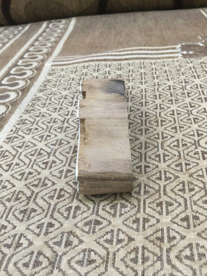 Indian Artistic Wooden Stamp:  Gator, Majestic Alligator in Intricate Detail, hand carved Indian block; textile stamp; pottery stamp,