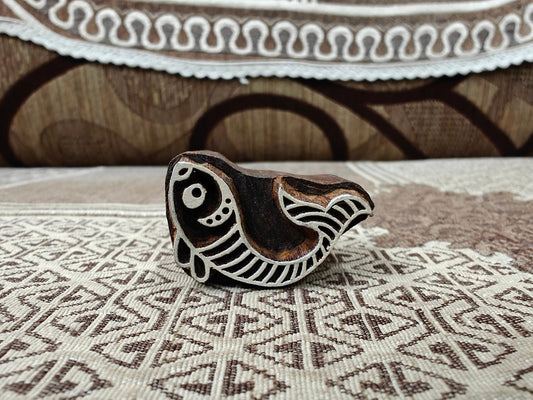 Jumping fish 05 pottery stamp ceramic mold scrapbooking tjap batik printing floral carved stamps.