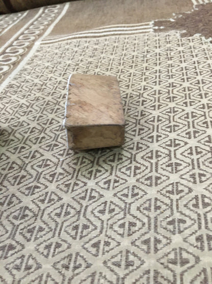 Fish Bones, hand carved Indian wood printing block; textile stamp; pottery stamp,